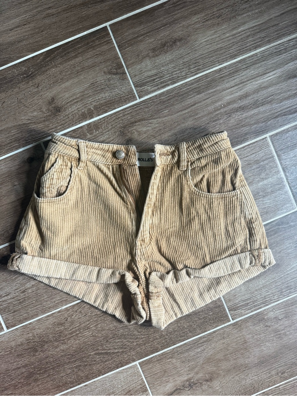 ROLLA'S corduroy high waist mini shorts